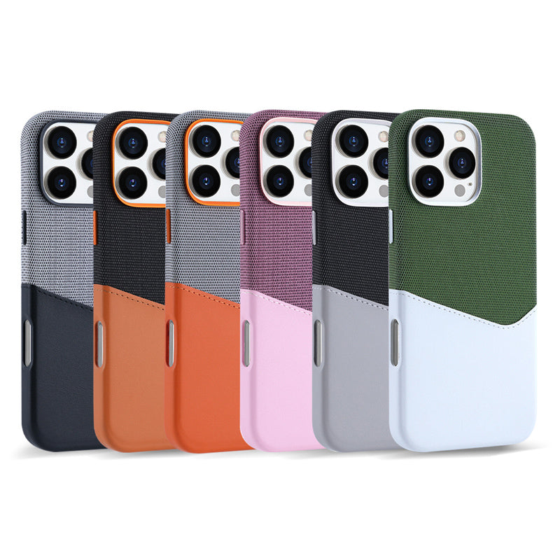 Dual color leather iPhone 17 Pro Max case packaging