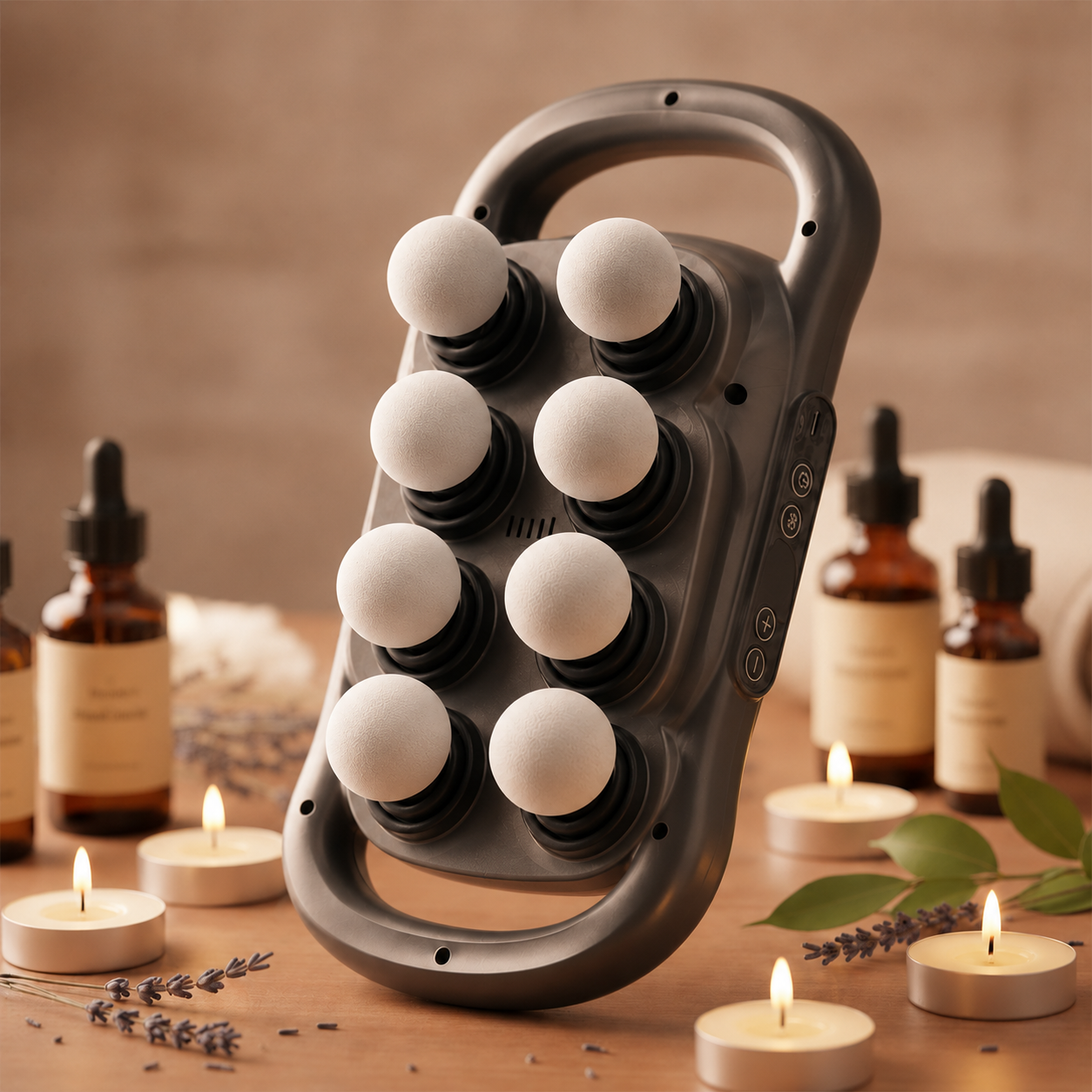 Pro Therapy Massage Gun 8-Head Set - Black
