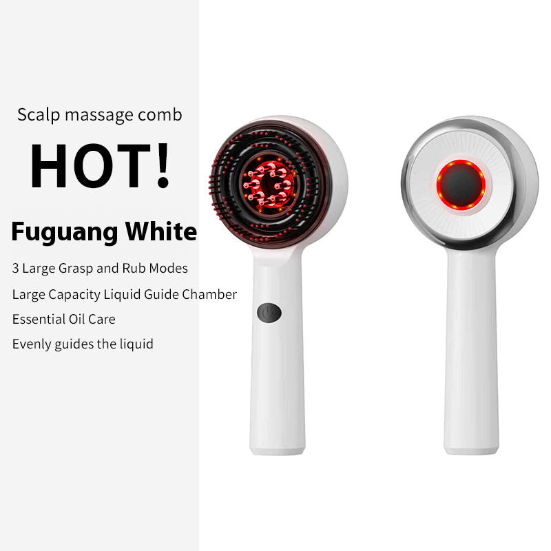 Scalp Massager Comb - Red Light Feature