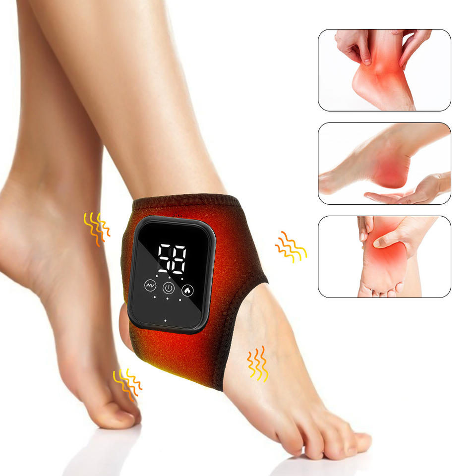 Electric Ankle Foot Massager with Heat - Full View