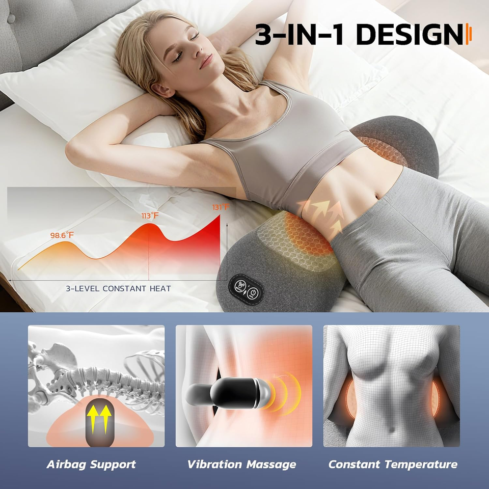 Neck Massage Pillow - Heat Therapy Feature