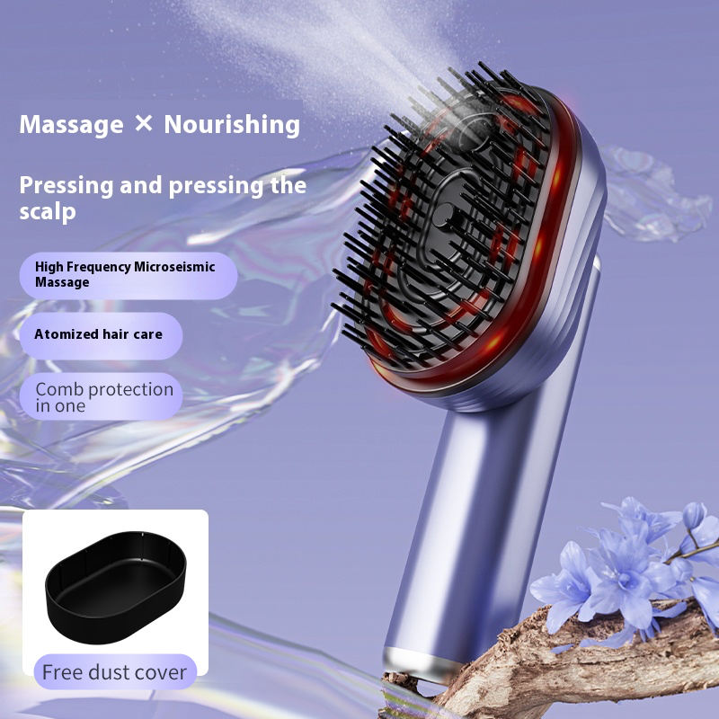 3-in-1 Electric Scalp Massager with Oil Applicator - Full View
