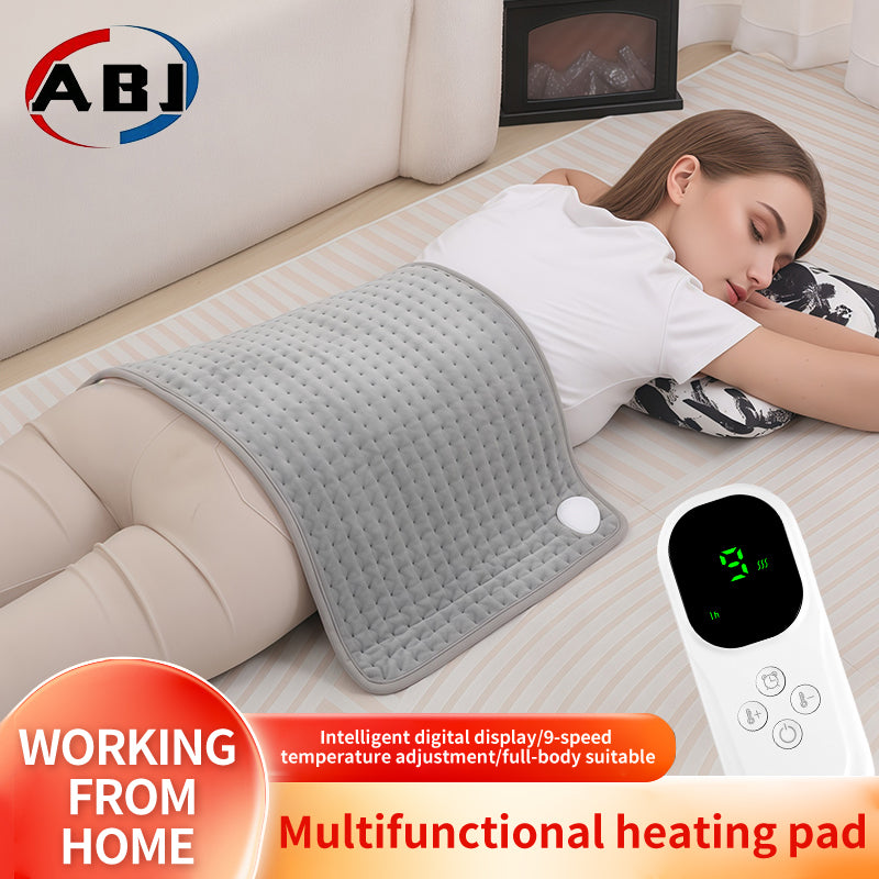 Washable electric full body heating pad fleece blanket