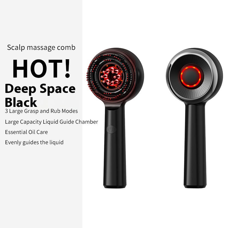 Scalp Massager Comb - Black Red White Colors