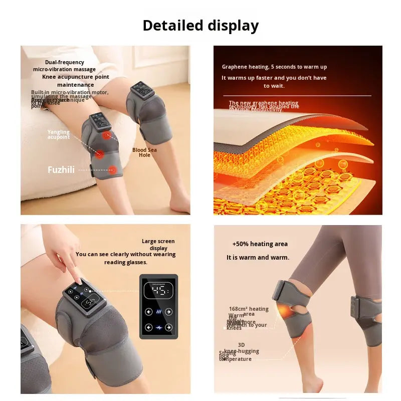 Knee Massager - In Use on Knee