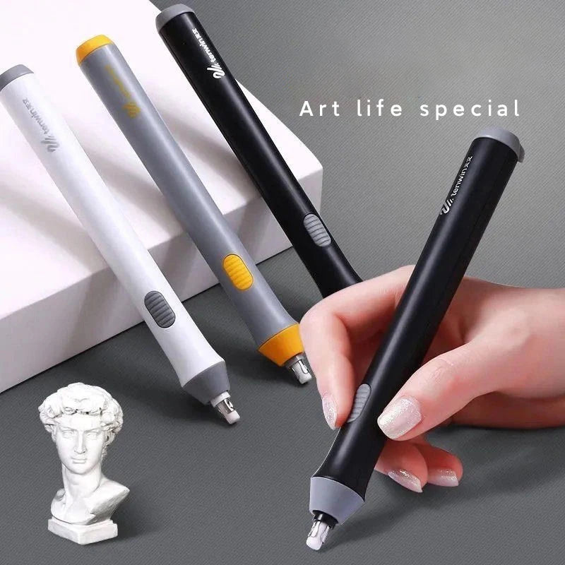 Electric automatic eraser pen-shaped rechargeable