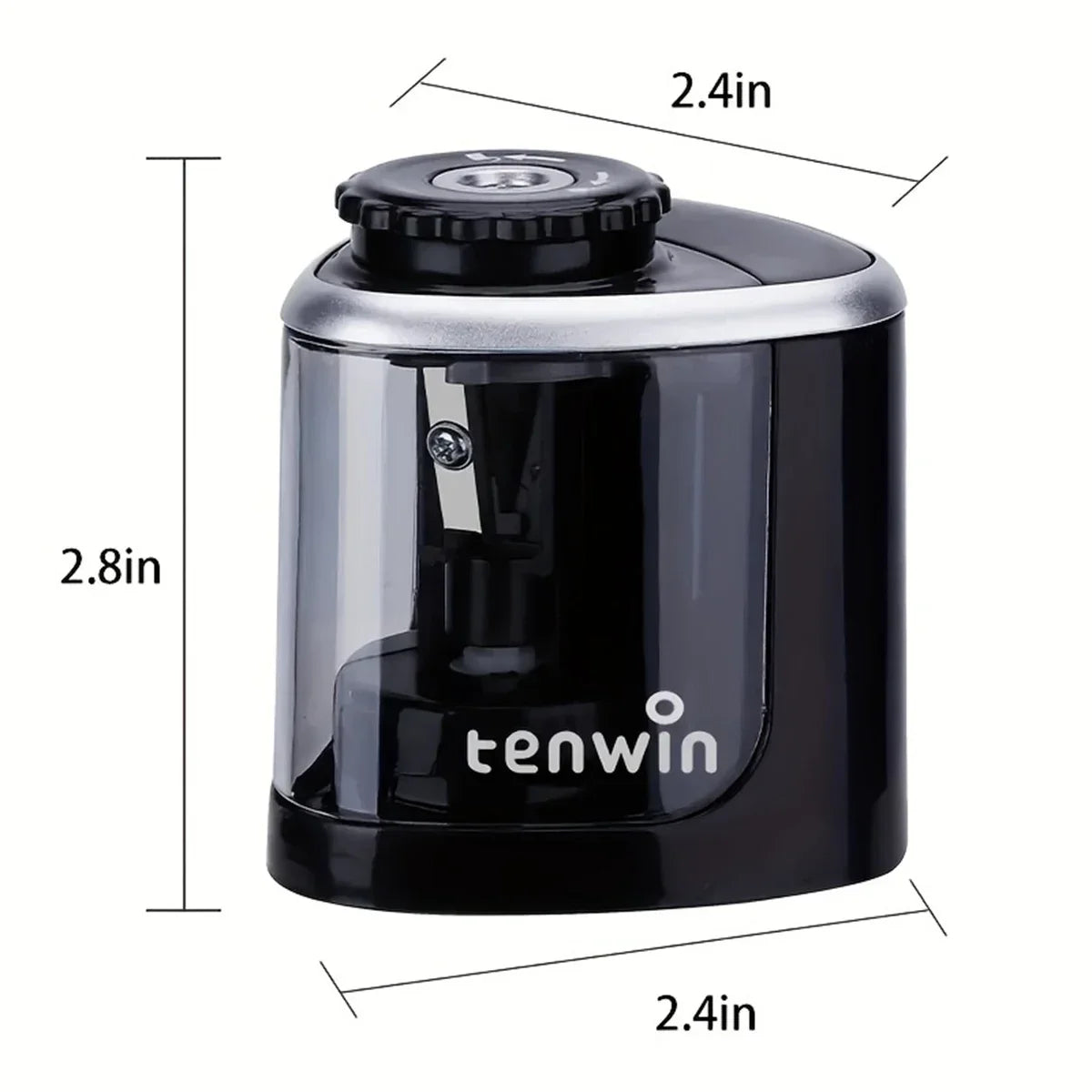Auto pencil sharpener in use on student desk