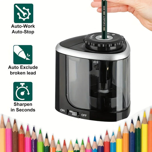 Electric automatic desktop pencil sharpener for school