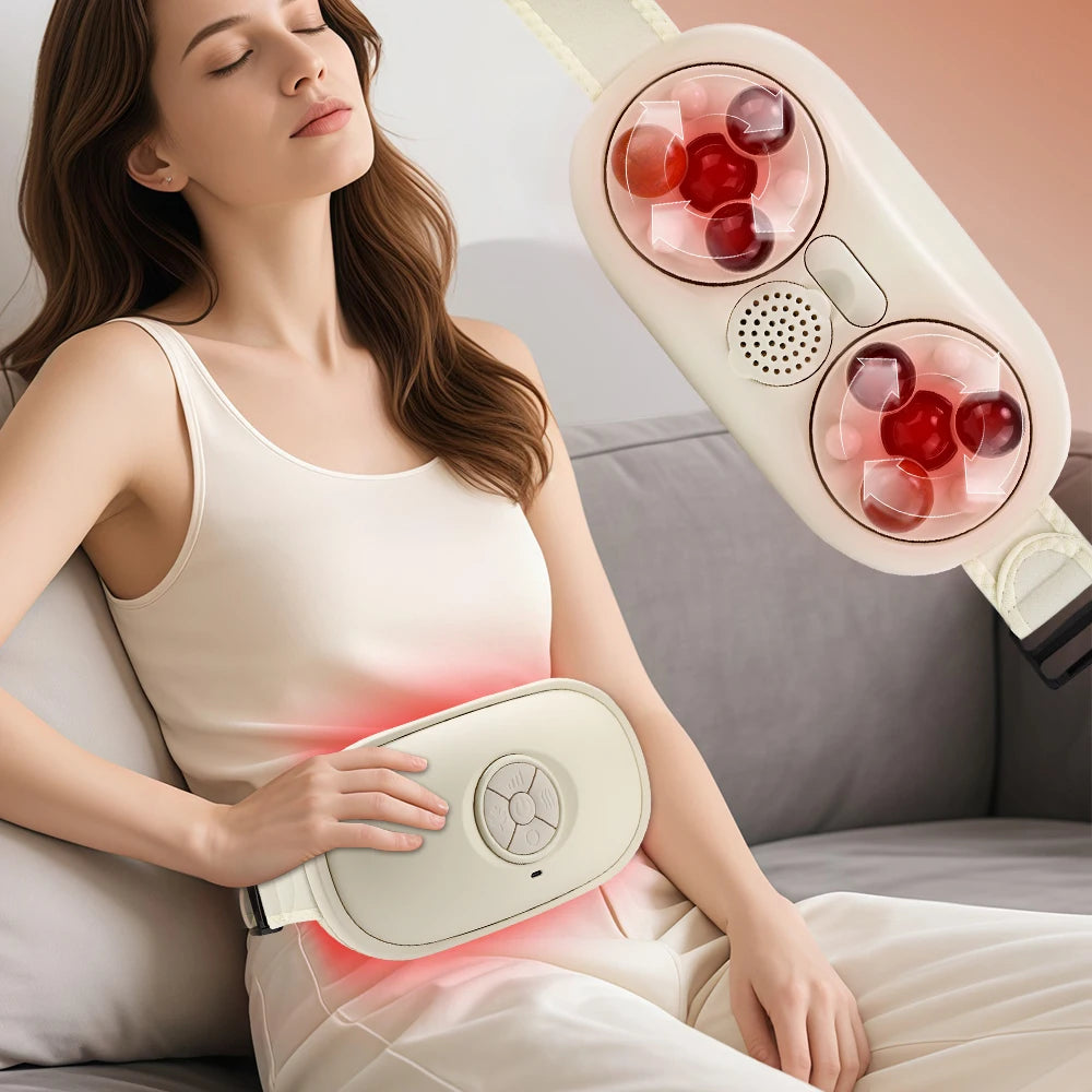 Electric Abdominal Massager - Period Pain Relief In Use