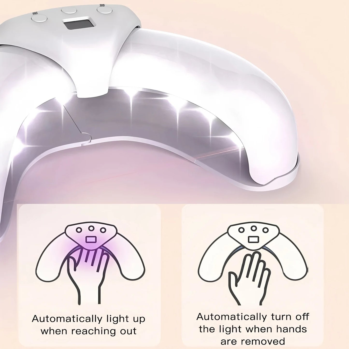Nail laser device treating toenail fungus infection