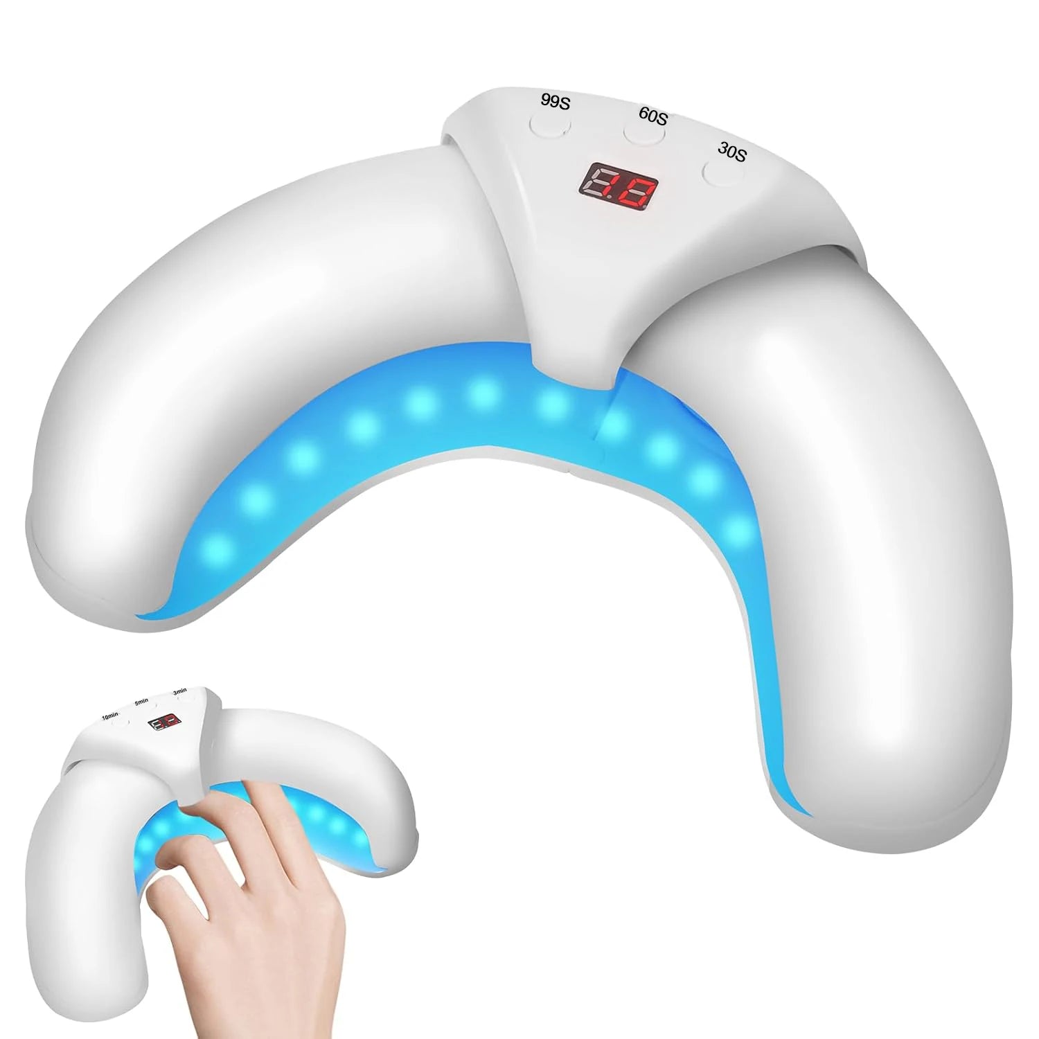 Laser nail fungus treatment device handheld