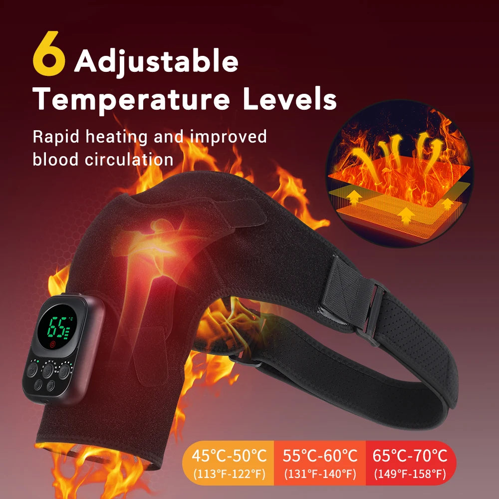 Shoulder Massager - In Use on Shoulder